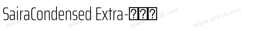 SairaCondensed Extra字体转换